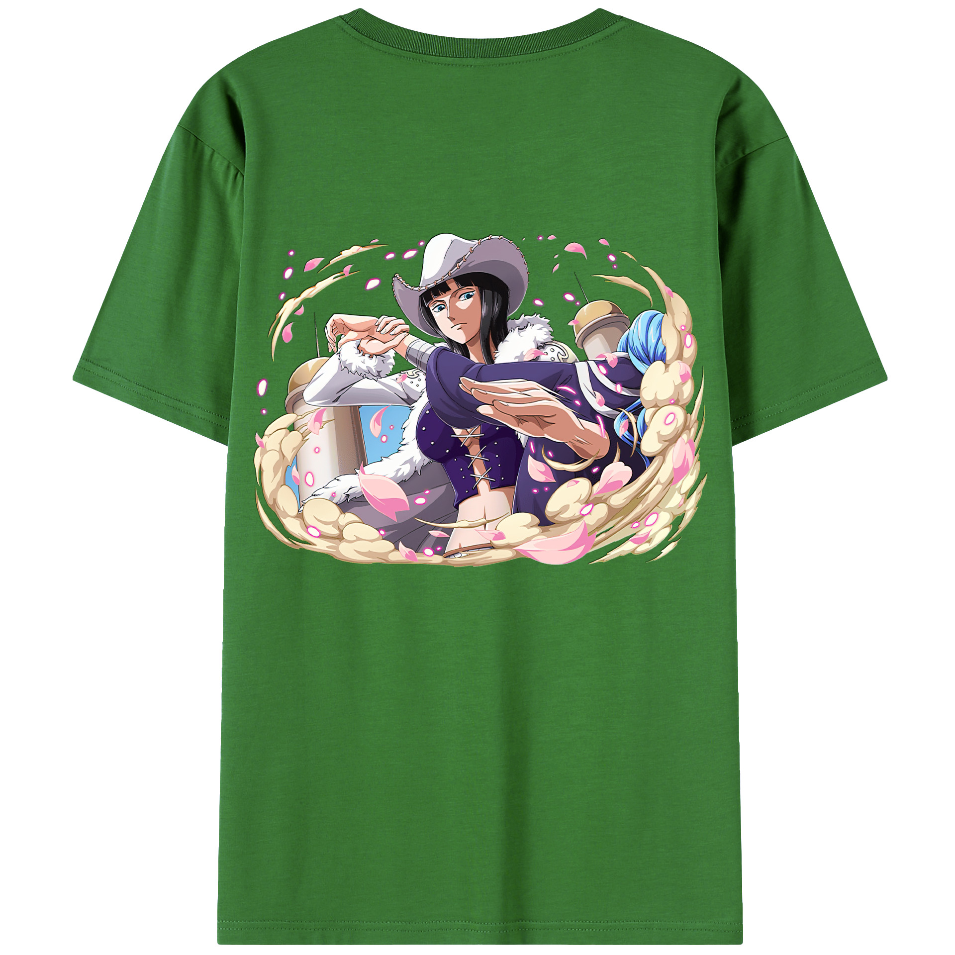 ワンピース ニコ・ロビン ONE PIECE Nico Robin レディース半袖Tシャツ(バックプリント)